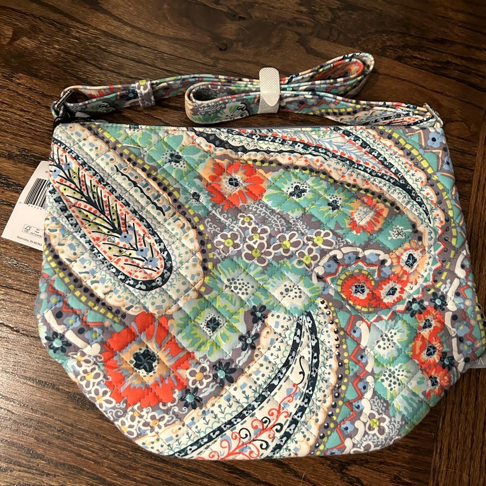 NWT Vera Bradley Bucket Crossbody - Citrus Paisley